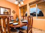 San Felipe Rental condo - Dining table and adjacent kitchen